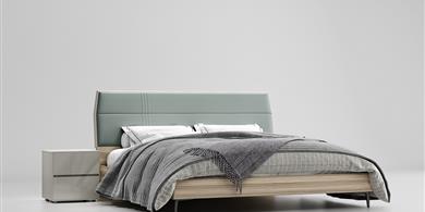 SH-A3002床1.8米+SH-A3001床頭柜