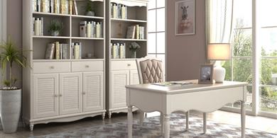 SH-M1601書桌  SH-M1601辦公椅  SH-M1601三門書柜  SH-M1601二門書柜 （背面）